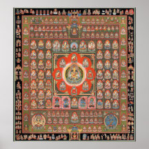 Mandala de Taizokai Affiches