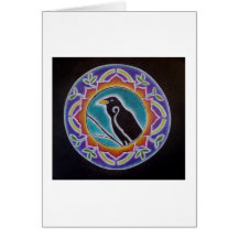 MANDALA DE TOTEM DE RAVEN CARTES DE VŒUX