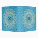 Mandala de yucca sur le motif bleu