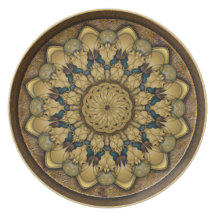 Mandala Earth Shell Party Plates