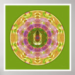 Mandala en cristal 1 posters
