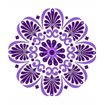 Mandala Fitted Long Sleeve T-shirt