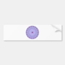 Mandala Inspired Lavender Flower bumper stickers