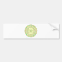 Mandala Inspired Subtle Cream Flower bumper stickers
