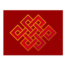 Mandala Karma Buddhism Eternal Knot Post Cards