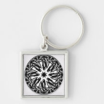 mandala keychain