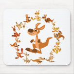 Mandala mignon Mousepad de kangourous de bande des tapis de souris