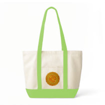 MANDALA OM - orange Einkaufstasche