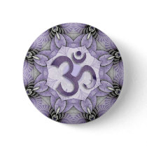 MANDALA OM - violet Anstecknadelbutton