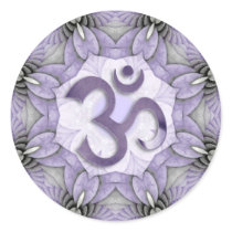 MANDALA OM - violet Aufkleber