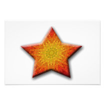 Mandala Sun Star Photographic Print