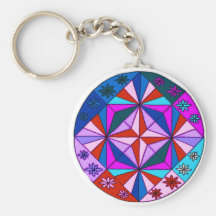 Mandala superbe porte-clefs