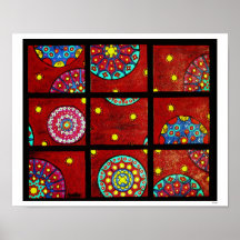 Mandalas dans le mouvement poster