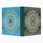Mandalas de yucca sur les motifs verts et bleus