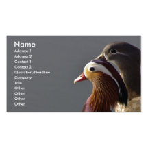 Mandarin Ducks Business Card