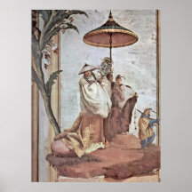 Mandarin tree by Giovanni Domenico Tiepolo Print
