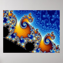 Mandelbrot  Set Fractal Shape Print