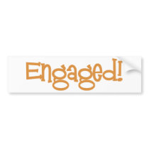 Mandi-Engaged-Orng Bumper Stickers