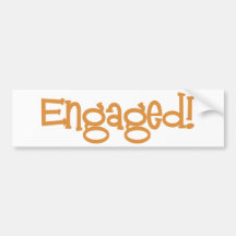 Mandi-Engaged-Orng Bumper Stickers