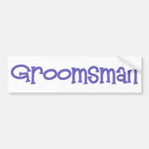 Mandi-Groomsman-Ind Bumper Sticker