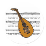 Mandolin musical 15 B Stickers