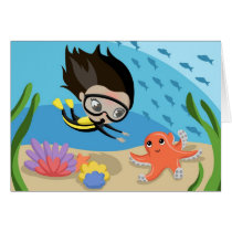 Mandy and Bubbles the Octopus Cards