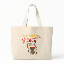 Maneki Neko Aficionado Tote Bags
