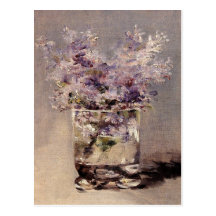 Manet's Lilacs in a Glass - Postcard