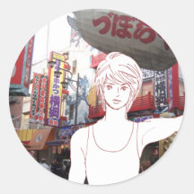 MANGA boy OSAKA Stickers