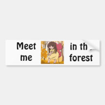 Manga fairy, design by Nekoni Bumper Sticker