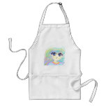 Manga Fairy Girl Anime Colourful Rainbow Magic Eye aprons