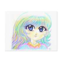 Manga Fairy Girl Anime Colourful Rainbow Magic Eye