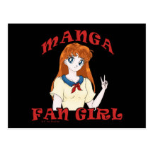 Manga Fan Girl Postcards