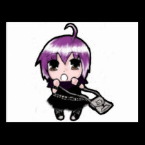 Manga Mizuki Pink postcards