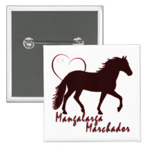 Mangalarga Marchador Hearts Buttons