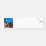 Manger Christian artwork_4 Bumper Stickers