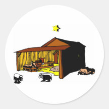 Manger Christian artwork_6 Stickers