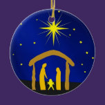 Manger Scene Ceramic Ornament ornaments