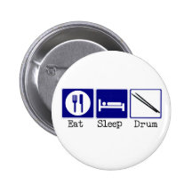 Mangez, dormez, battez du tambour badge