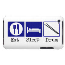 Mangez, dormez, battez du tambour coques iPod Case-Mate