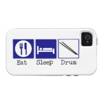 Mangez, dormez, battez du tambour coques Case-Mate iPhone 4