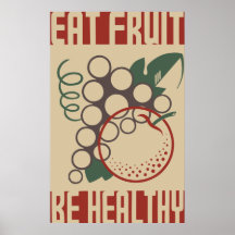 Mangez du fruit soit sain affiches