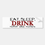 Mangez la boisson de sommeil autocollant pour voiture