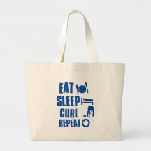 Mangez la boucle de sommeil sacs en toile