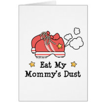 Mangez la carte de voeux de la poussière de ma mam