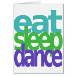 mangez la danse de sommeil carte