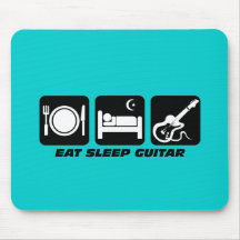 mangez la guitare de sommeil tapis de souris