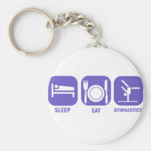 MANGEZ LA GYMNASTIQUE DE SOMMEIL PORTE-CLEFS