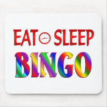 Mangez le bingo-test de sommeil tapis de souris