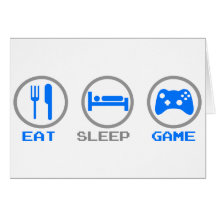 Mangez le Gamer de jeu de sommeil encore -, jeux v Cartes